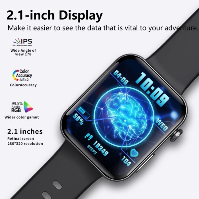 F300 2.1" Smartwatch with Bluetooth Calling & 50+ Sports Modes - Image 6