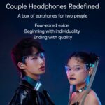 M21 Couple Wireless Earbuds, 2 Pairs in 1 Case, Bluetooth 5.2 - Image 3