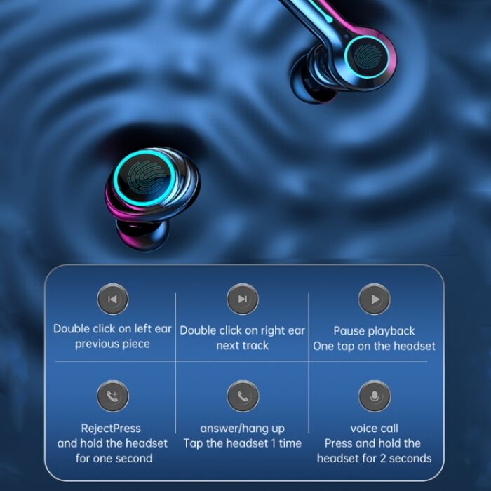 M21 Couple Wireless Earbuds, 2 Pairs in 1 Case, Bluetooth 5.2 - Image 7