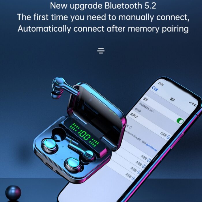 M21 Couple Wireless Earbuds, 2 Pairs in 1 Case, Bluetooth 5.2 - Image 9