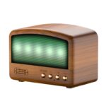 BT11-D Retro Wooden-Effect Bluetooth Speaker with FM Radio and Recording
