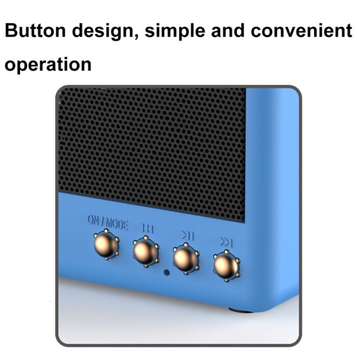 BT11-D Retro Wooden-Effect Bluetooth Speaker with FM Radio and Recording - Image 6