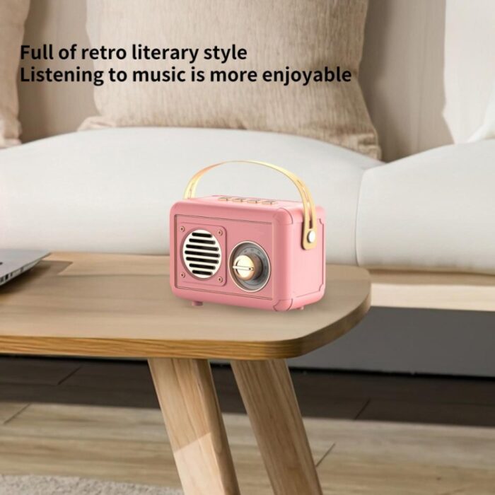 FT-BT20 Retro Bluetooth Speaker with FM Radio, USB and Card Player - Image 8