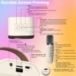 Portable Karaoke Bluetooth Speaker with Wireless Microphone, RGB Lights - Image 11