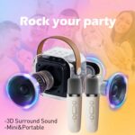 Portable Karaoke Bluetooth Speaker with Wireless Microphone, RGB Lights - Image 8