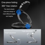 Folding Finger Ring Phone Holder and Desk Stand, 360-Degree - Image 7