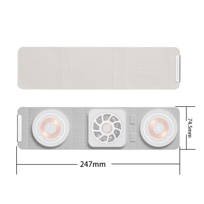 3-in-1 Foldable Magnetic Wireless Charger, Portable 15W - Image 2