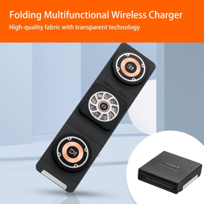 3-in-1 Foldable Magnetic Wireless Charger, Portable 15W - Image 3