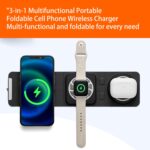 3-in-1 Foldable Magnetic Wireless Charger, Portable 15W - Image 4