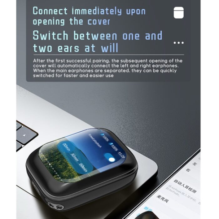 IB G9 Wireless Earbuds with Touchscreen Charging Case, App Support - Image 11