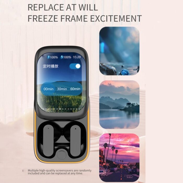 IB G9 Wireless Earbuds with Touchscreen Charging Case, App Support - Image 8
