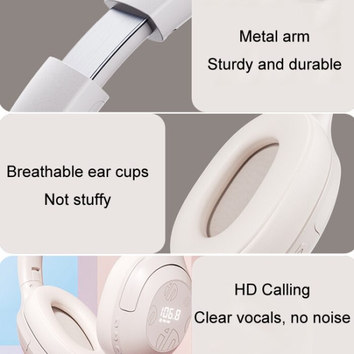 Inphic H1S Bluetooth Headphones with FM Radio, 12h Battery - Image 12