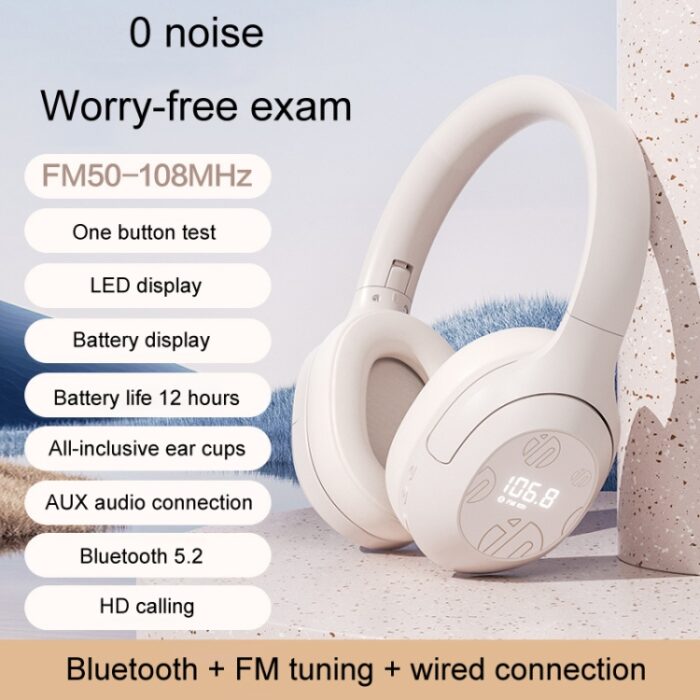 Inphic H1S Bluetooth Headphones with FM Radio, 12h Battery - Image 5