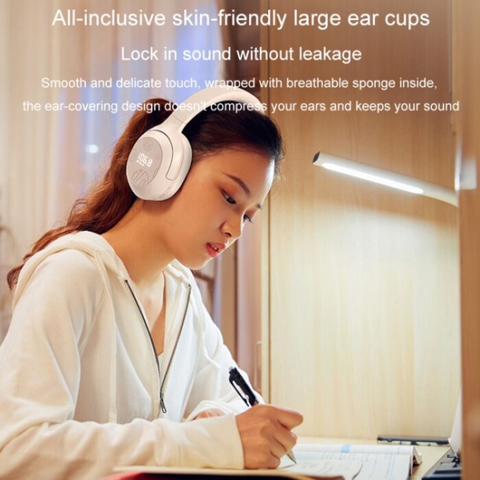 Inphic H1S Bluetooth Headphones with FM Radio, 12h Battery - Image 9