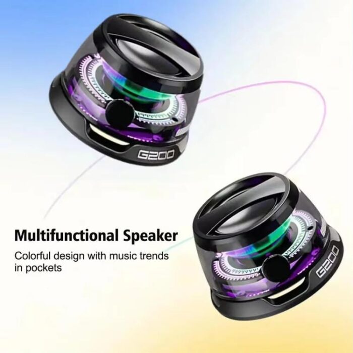 G200 Magnetic Mini Bluetooth Speaker, RGB Lights, TWS, 6h - Image 3