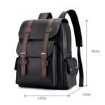 OUMANTU 975 PU Leather Large-capacity Travel Laptop Backpack - Image 3