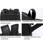 OUMANTU 975 PU Leather Large-capacity Travel Laptop Backpack - Image 9