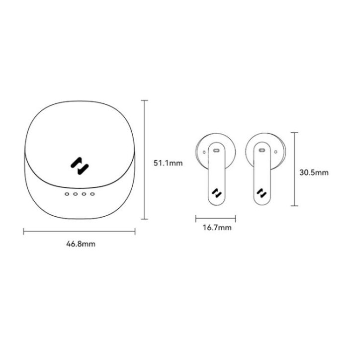 Havit E9 Semi-In-Ear ENC Wireless Earbuds, Standard or Flagship - Image 3