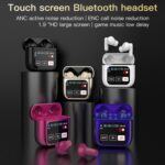 Touchscreen Case Wireless Earbuds, ANC and ENC, Bluetooth 5.4 - Image 3