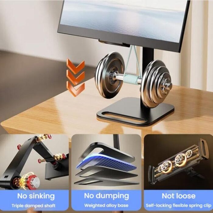 Adjustable Desktop Stand for Phones, Tablets and Monitors up to 17.3 inch - Image 4