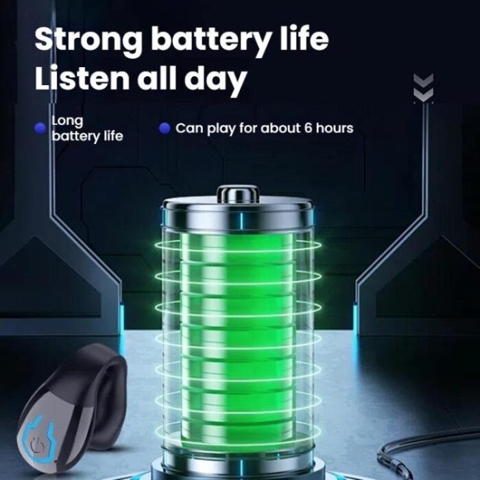 Single Ear Clip-On Bluetooth 5.4 Earpiece for Running - Image 7