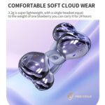 M300 Invisible Clip-On Earbuds with ANC, 3.2 g, Titanium Bridge - Image 3
