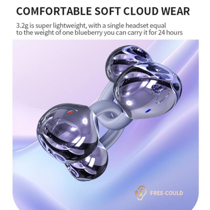 M300 Invisible Clip-On Earbuds with ANC, 3.2 g, Titanium Bridge - Image 3