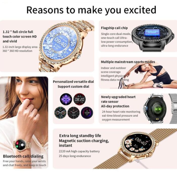 Bluetooth Calling Sports Smartwatch with AI Voice Assistant, 1.32" - Image 3
