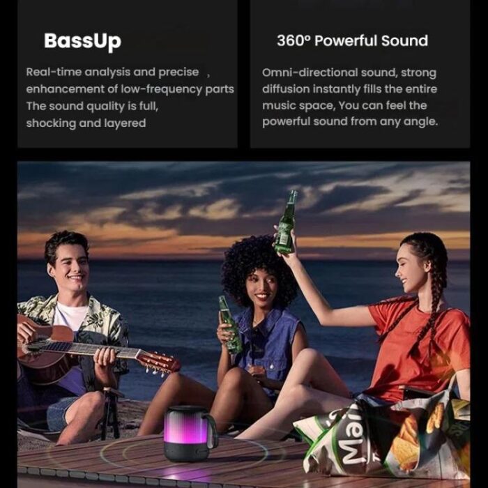 Anker Soundcore Glow Mini Bluetooth Speaker, IP67, 12h, Neon Lights - Image 8