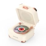 AVWOO A17 Retro Record Player Style Bluetooth Speaker with Lights