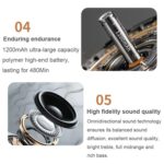 AVWOO A17 Retro Record Player Style Bluetooth Speaker with Lights - Image 4