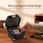 AVWOO A17 Retro Record Player Style Bluetooth Speaker with Lights - Image 5