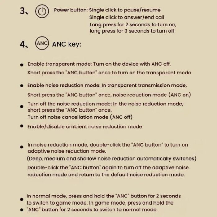 OneOdio Focus A5 ANC Headphones, LDAC, up to 90h Battery - Image 9