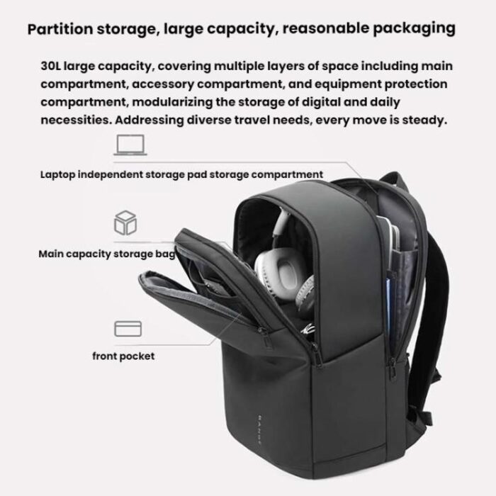 BANGE BG-3068 Men Light Business Commuting Computer Bag - Image 7