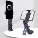 Mini Travel Phone Stand, Adjustable Rotating Folding Clip - Image 2