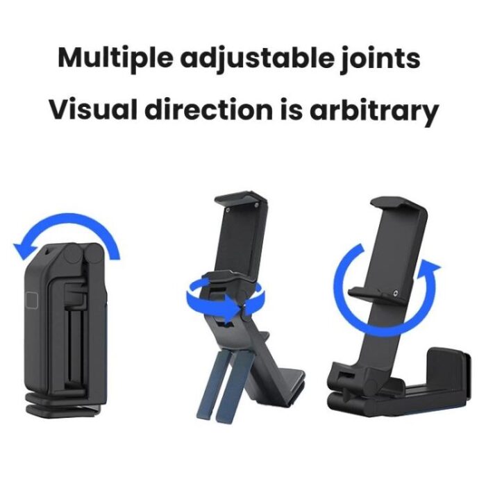 Mini Travel Phone Stand, Adjustable Rotating Folding Clip - Image 4
