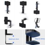 Mini Travel Phone Stand, Adjustable Rotating Folding Clip - Image 6