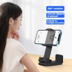Mini Travel Phone Stand, Adjustable Rotating Folding Clip - Image 10