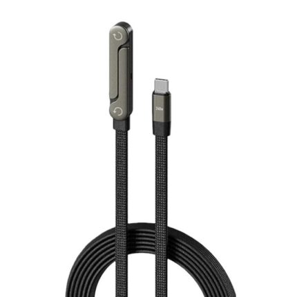 Braided Charging Cable with Built-In Phone Stand, 1.5 m, up to 240W