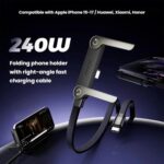Braided Charging Cable with Built-In Phone Stand, 1.5 m, up to 240W - Image 2