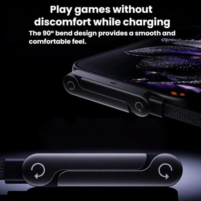 Braided Charging Cable with Built-In Phone Stand, 1.5 m, up to 240W - Image 3