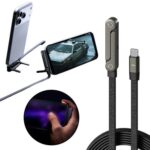 Braided Charging Cable with Built-In Phone Stand, 1.5 m, up to 240W - Image 8