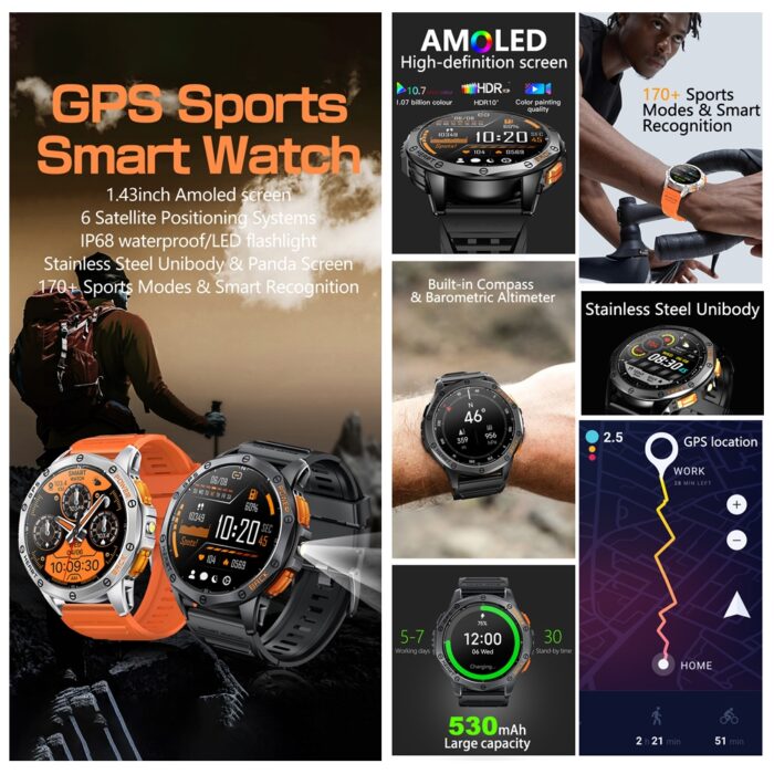 LEMFO K67 smartwatch – view 3