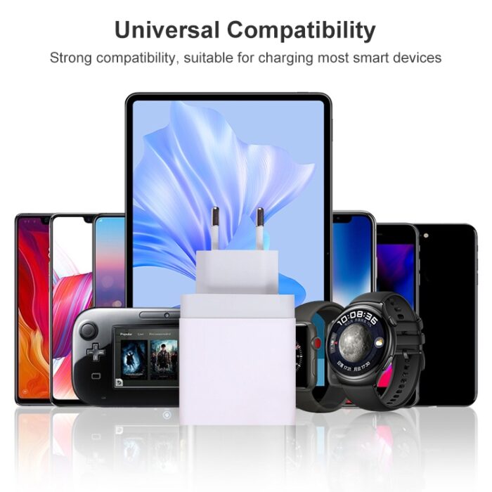 3-Port USB Travel Charger with LED Voltage Display, UK Plug - Image 5