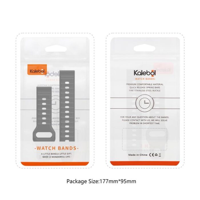 Kalebol Wave Pattern Silicone Watch Strap, 20mm / 22mm - Image 8