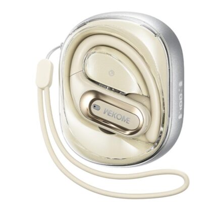 WK Beluga S18 Clip-On Open-Ear Wireless Earbuds, Bluetooth 5.4, LED Display