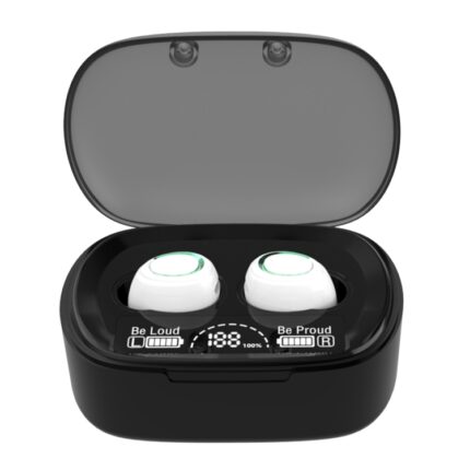 MD06 Mini Wireless Earbuds with Digital Display, IPX3, 1200 mAh Case