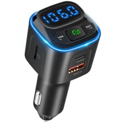 BC80 Bluetooth Car Charger MP3 Player with Voltage Display