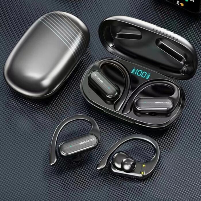 A520 Ear-Hook Sports Earbuds, LED Display Case, Waterproof - Image 2