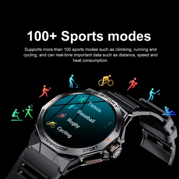 K62 1.43" AMOLED Bluetooth Calling Sports Smartwatch, Waterproof - Image 10